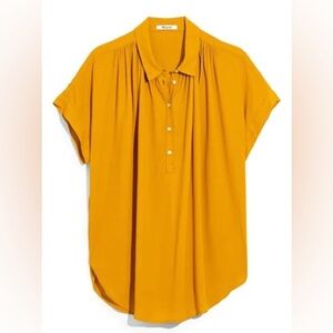 Madewell Drapey Short Sleeve Blouse